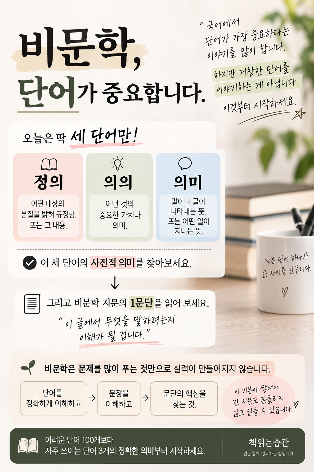 비문학, 단어의 정확한 의미부터 이해해야 하는 이유 대표 이미지